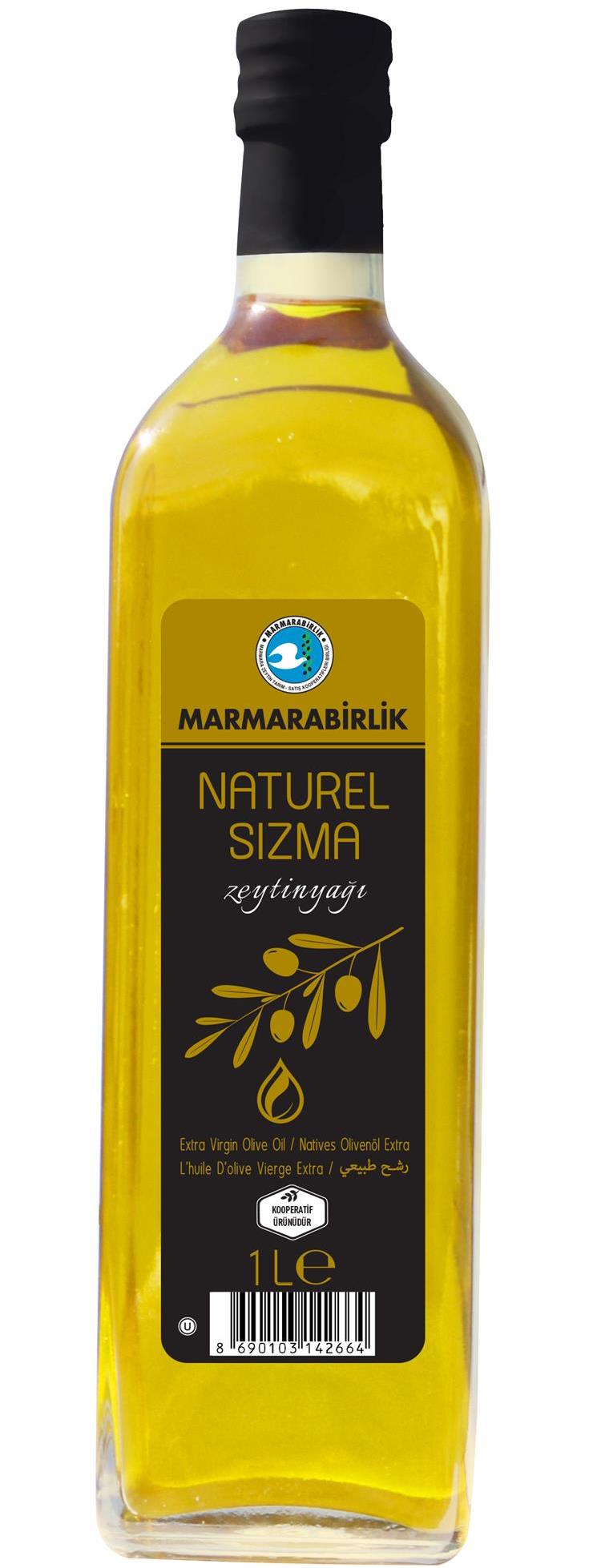 1000 CC. NATUREL SIZMA ZEYTİN YAĞI CAM