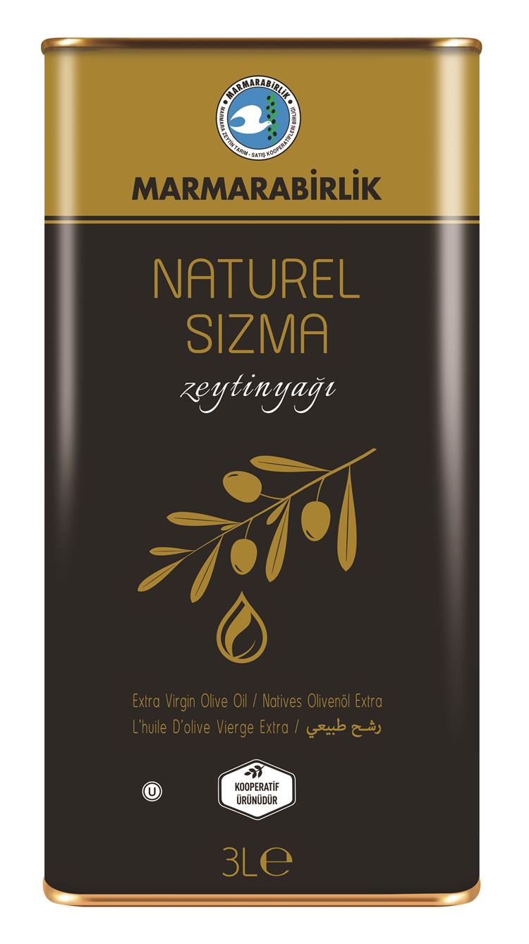 3000 CC. NATUREL SIZMA ZEYTİN YAĞI TENEKE